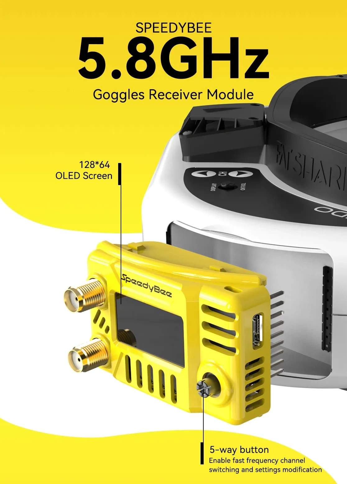 Moduł do gogli FPV SpeedyBee 5 – Drone Racing Gate recenzja i cena
