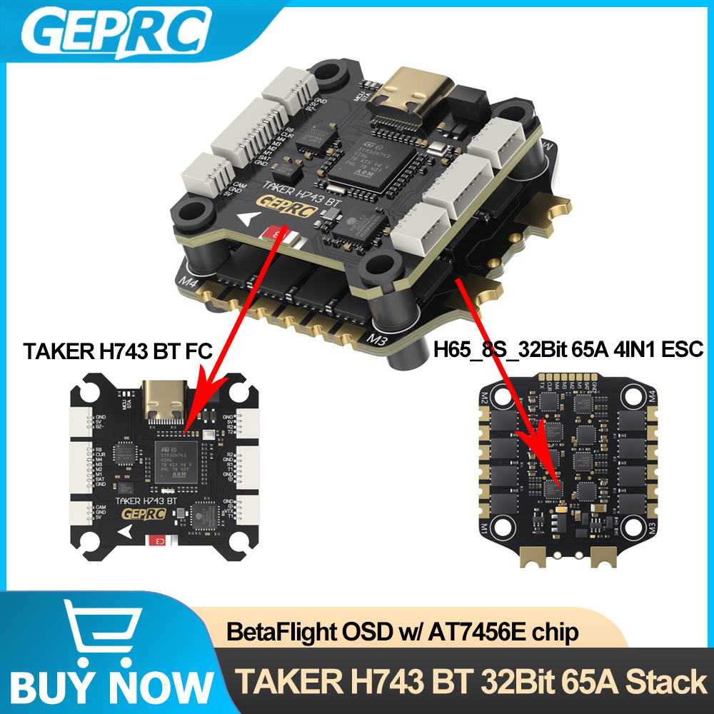 GEPRC TAKER H743 BT 32-bitowy  – Drone Racing Flight Controller recenzja i cena