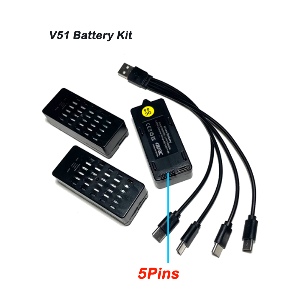 3 sztuki baterii 4D-V51 3,7V 1 – Drone Racing Charger recenzja i cena